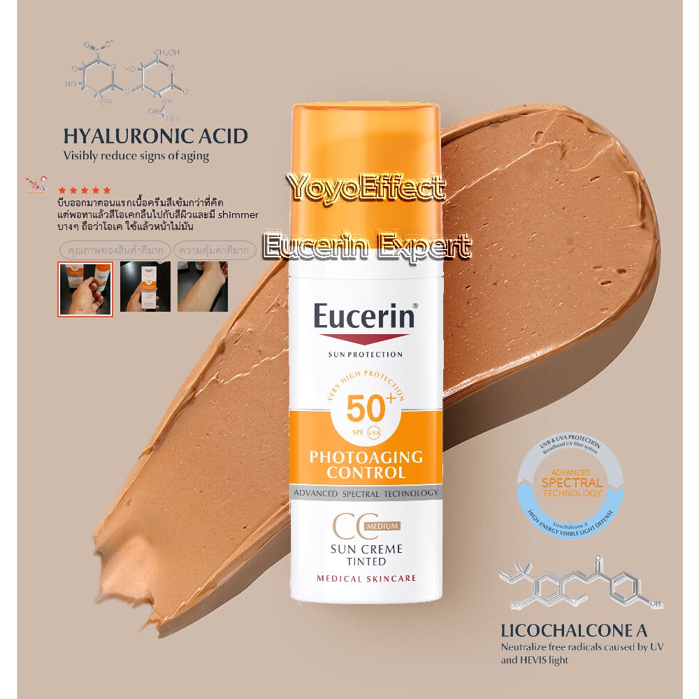 [พร้อมส่ง] Eucerin Sun Protection Oil Control GelCrème SPF50+ (50ml
