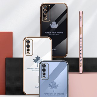 เคส Vivo Y12S Y12A Y20S Y20 Y20Sg เคส Vivo Y20 Y12A Y12S Y20S เคสโทรศัพท์ทรงเหลี่ยม ใหม่เอี่ยมกันน้ำและป้องกันลายนิ้วมือเคสใส่โทรศัพท์ป้องกันเลนส์ YZ