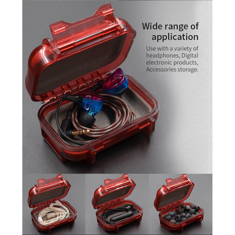 Kz กระเป๋าเคสแข็ง ABS เรซิน สําหรับใส่จัดเก็บหูฟัง - รูปที่ 2