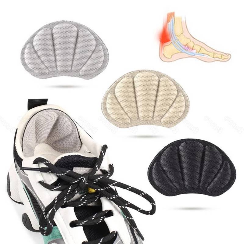 [1 Pair Women and Men 4D sponge Soft Foot Heel Shoes Insoles] [Women Insert Sneakers Heel Stickers] [Breathable Health Care Foot Pain Relief Shoe Insole]