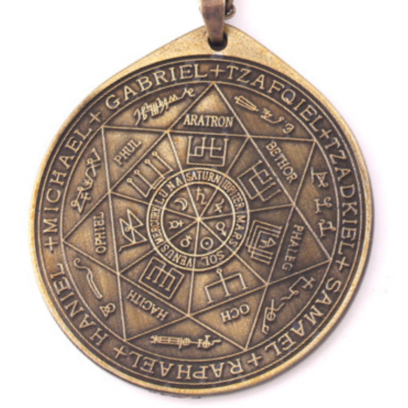 Ars Goetia Sitri ทองเหลือง 52 มม. สร้อยคอจี้เสน่ห์โชค