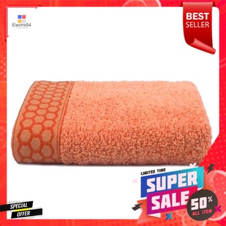 ผ้าขนหนู ROSE HONEYCOMB 15x30 นิ้ว สีส้มTOWEL ROSE HONEYCOMB 15"X30" ORANGE