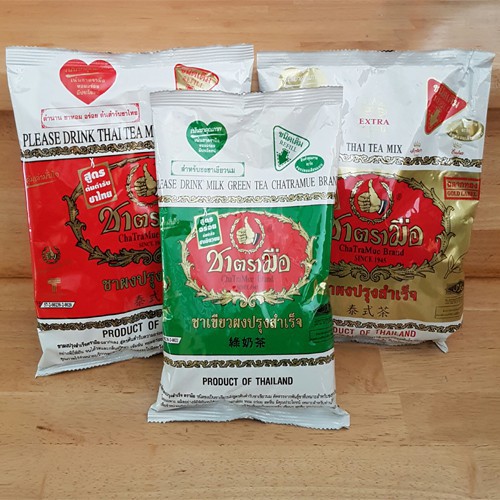 ชาตรามือ ชาผงสำเร็จรูป ขนาด 180-200 กรัม