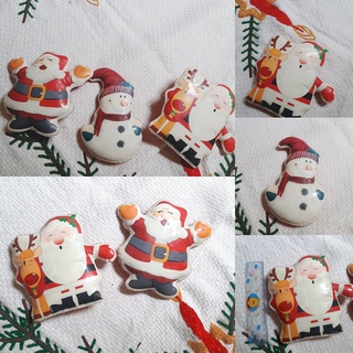 Awild.vintage ของตกแต่งคริสมาส Christmas แมกเน็ท ที่ติดตู้เย็นซันต้า สูง 12ซม งานสะสมชิ้นเดียว