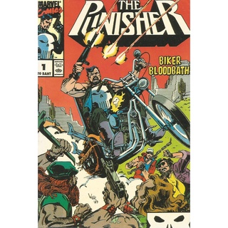 หนังสือการ์ตูน THE PUNISHER เดอะ พันนิชเชอร์ เล่มเล็ก ภาพขาว-ดำ (แอ็ดว๊านซ์ มาร์เวล คอมิคส์)