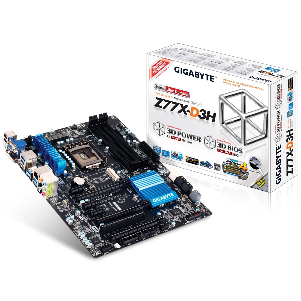 MAINBOARD (เมนบอร์ด) 1155 GIGABYTE Z77X D3H ตัวท็อป พร้อมส่ง