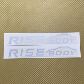 สติ๊กเกอร์* RISE BODY ติดข้างประตู mitsubishi lancer ราคาต่อคู่ มี 2 ชิ้น