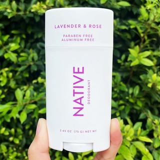 เนทีฟ ระงับกลิ่นกาย กลิ่นหอมหวานสดชื่นของดอกลาเวลเดอร์และดอกกุหลาบ Deodorant Lavender &amp; Rose 75g (NATIVE®)