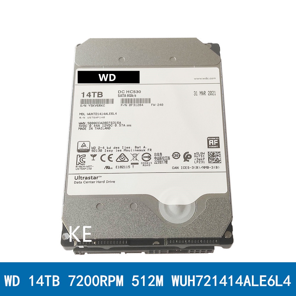 NEW HDD For WD Hard Disk 14TB 16TB 18TB 20TB SATA 6Gb/s 7200RPM 256MB Cache 3.5" Internal Hard Drive #3