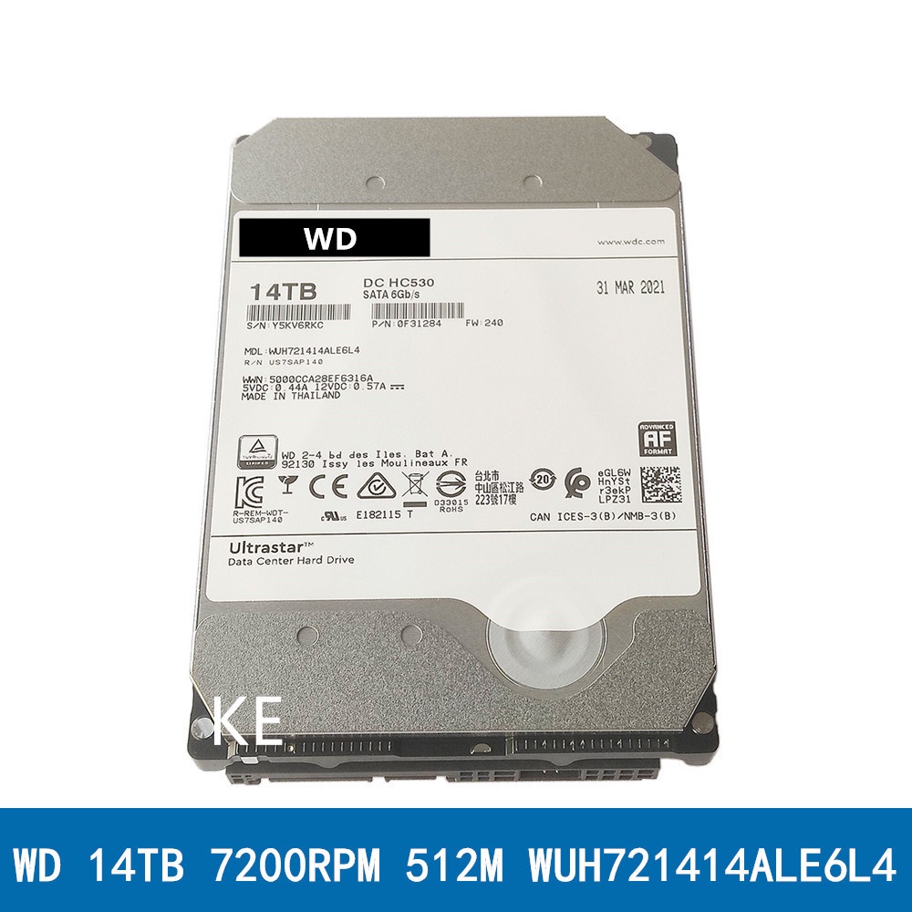 NEW HDD For WD Hard Disk 14TB 16TB 18TB 20TB SATA 6Gb/s 7200RPM 256MB Cache 3.5" Internal Hard Drive #8