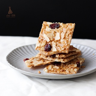 ขนมอัลมอนด์ฟลอเรนทีน Almond florentine (mix grain)