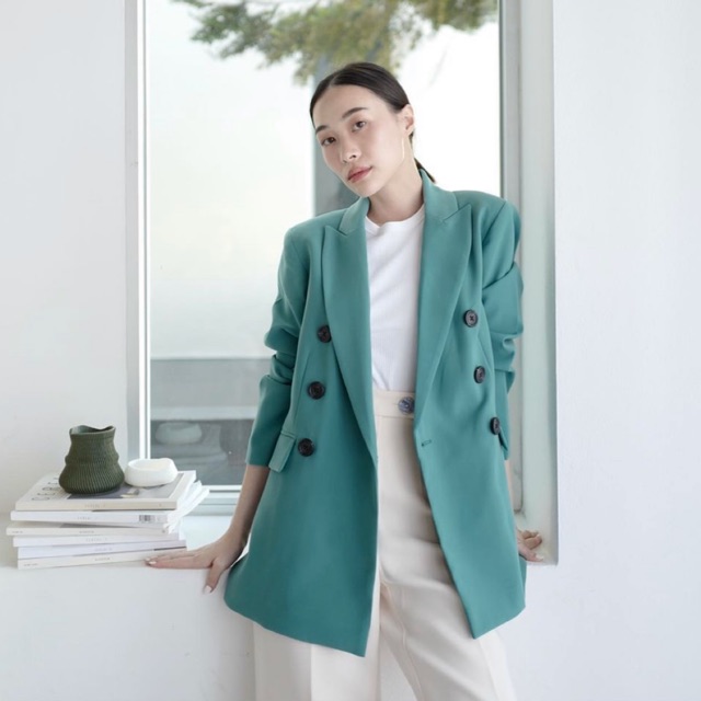 Kanni new blazer สีเขียว sizem blazer ที่ใส่แล้วดูแพงที่สุดในทศวรรษ ซื้อมา2,390 ขอส่งต่อ 1,500 คุ้มม