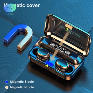 หูฟังบลูทูธ สเตอริโอ หูฟังไร้สาย แยกเสียงซ้ายขวา TWS Wireless bluetooth 5.0 headset Earphone Earbud รุ่นF9-5 เป็นแบบสัมผัส