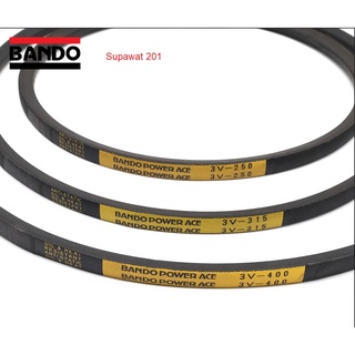 BANDO สายพาน สายพานร่องวีหน้าแคบ Bando Power Ace 3V หน้ากว้าง 9.5mm หนา8.0mm 47.5-85 นิ้ว (3V-475-3V-850) ของแท้ 100%