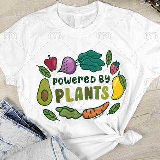 [NEW!] เสื้อยืดลาย Powered by Plants T-shirt