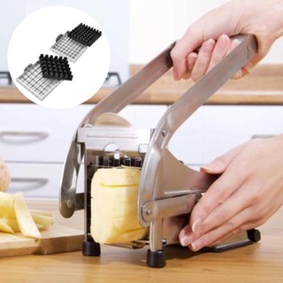 เครื่องหั่นมันฝรั่ง สำหรับทำเฟรนซ์ฟรายด์ / Potato Chip Cutter มีใบมีดให้2ขนาด 7mm/10mm