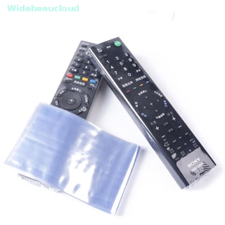 Widebeaucloud 10 ชิ้น ฟิล์มหด แบบใส ถุงป้องกันฝุ่น สําหรับ TV เครื่องปรับอากาศ รีโมทคอนโทรล แผ่นพลาสติกหด ดี