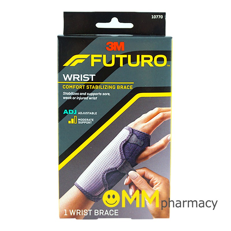 FUTURO อุปกรณ์พยุงข้อมือ แถบเหล็ก-ปรับได้ สีดำ