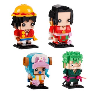 Brickheadz ตัวต่อ One Piece วันพีช ขนาดใหญ่ ของใหม่ หายาก ลูฟี่ ช้อปเปอร์ โซโล โบอา สวยมาก Brick Head