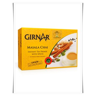 ชาซองสำเร็จรูปยี่ห้อ Girnar รสเครื่องเทศ  (10 ซอง) -- Girnar Masala Chai (10 Sachets)