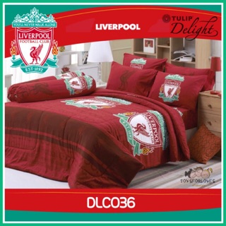 🔥ลิขสิทธิ์แท้🔥 ผ้าปูที่นอน (ไม่รวมผ้านวม) Liverpool ทิวลิป Tulip Delight Bed Sheet  DLC036 ผ้าปู ผ้าปูเตียง ลิเวอร์พูล