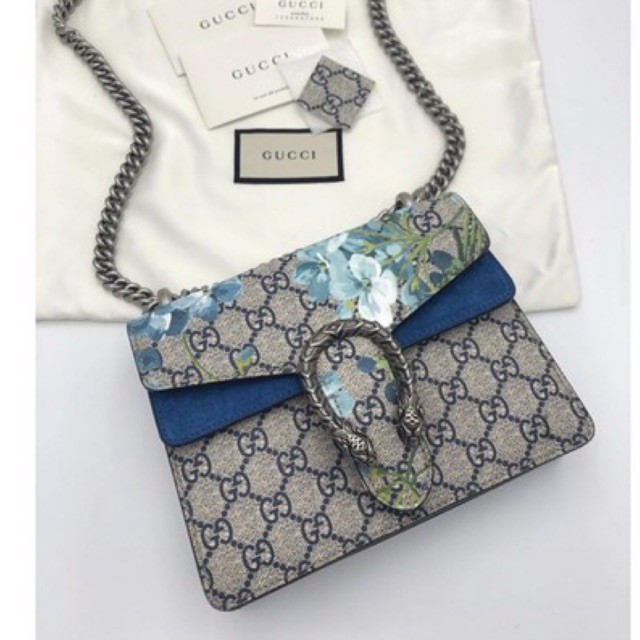 Kept/Unused Gucci Blooms Print Dionysus Mini Shoulder Bag
