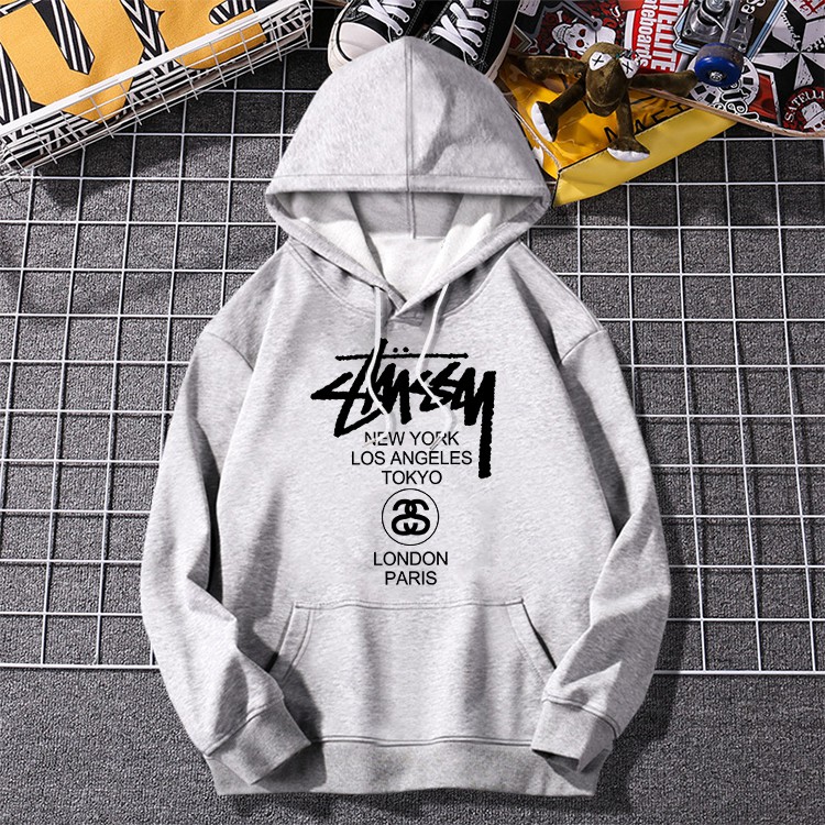 เสื้อผ้าแฟชั่นผู้ชายและผู้หญิง เสื้อกันหนาวมีฮู้ด Oversize เสื้อฮู้ดดี้ แขนยาว พิมพ์ลาย L212 - รูปที่ 4