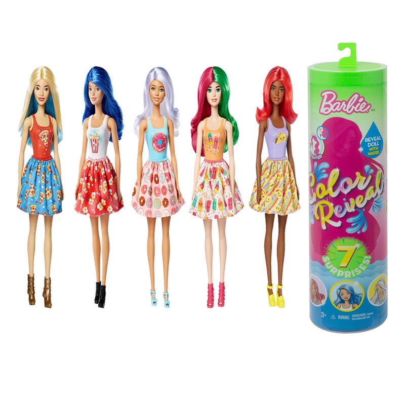 Barbie blind box surprise temperature change color doll small lamp girl