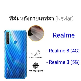 ฟิล์มหลังลายเคฟล่า Realme 8 (4G)/Realme 8 (5G)