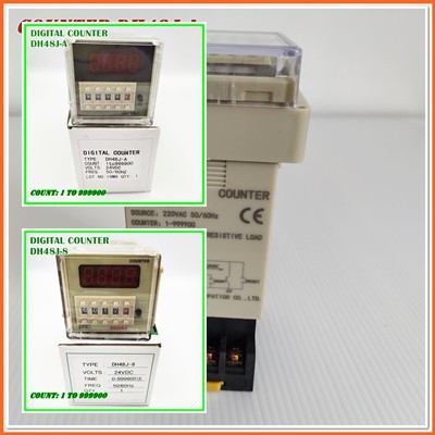 DH48J-8 (H7CN) 8ขา/DH48J-A 11ขา  DIGITAL COUNTER เคาท์เตอร์ดิจิตอล COUNT: 1 TO 999900 DC12V,DC24V,AC