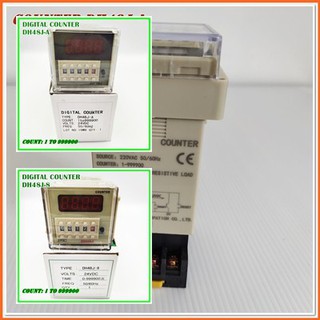 DH48J-8 (H7CN) 8ขา/DH48J-A 11ขา  DIGITAL COUNTER เคาท์เตอร์ดิจิตอล COUNT: 1 TO 999900 DC12V,DC24V,AC220V