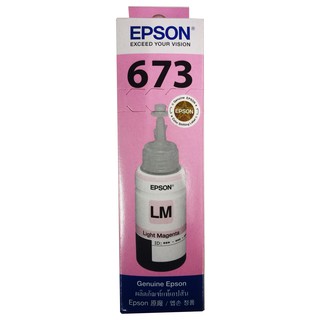 Epson 673200 LMหมึกแท้ สีม่วงแดงอ่อน จำนวน 1 ชิ้น L800/805/850/1800 (Tank)