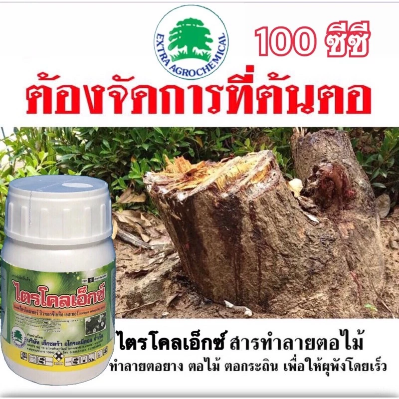 ไตรโคลเอ็กซ์ ไตรโคลเพอร์ #ยาฆ่าตอ #การ์ลอน (สารกำจัดวัชพืชประเภทใบกว้าง 100 ซีซี