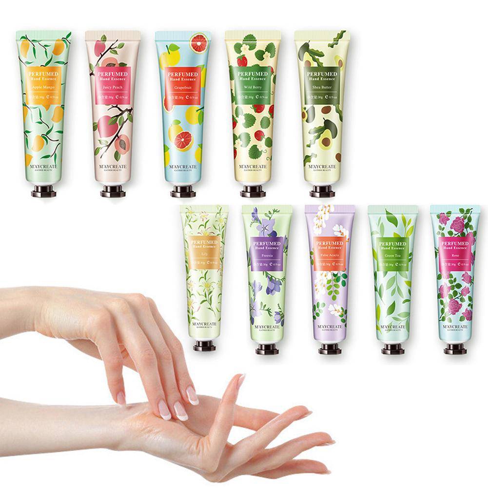 Hand Care 12 บาท ครีมทามือ สูตรอ่อนโยน ชุ่มชื้น บำรุงผิวมือและเล็บ ให้นุ่มน่าสัมผัส 30 กรัม Beauty