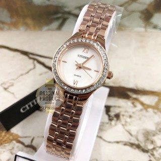 CITIZEN Quartz Crystal Ladies Watch รุ่น EJ6143-59A - RoseGold