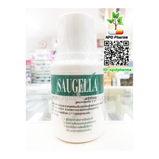 Saugella attiva เขียว  ผลิตภัณฑ์ทำความสะอาดจุดซ่อนเร้น ซอลเจลล่า แอทติวา #100ml