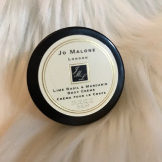 แท้ 💯% Jo Malone Body Creme Lime Basil &amp; Mandarin 15ml. ครีมบำรุงผิวกาย ที่ให้สัมผัสหรูหรา นุ่มละมุน หอมฟุ้งๆค่ะ 💓