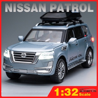 Klt โมเดลรถยนต์ 1:32 Nissan Patrol โลหะอัลลอย ของเล่นสําหรับเด็ก