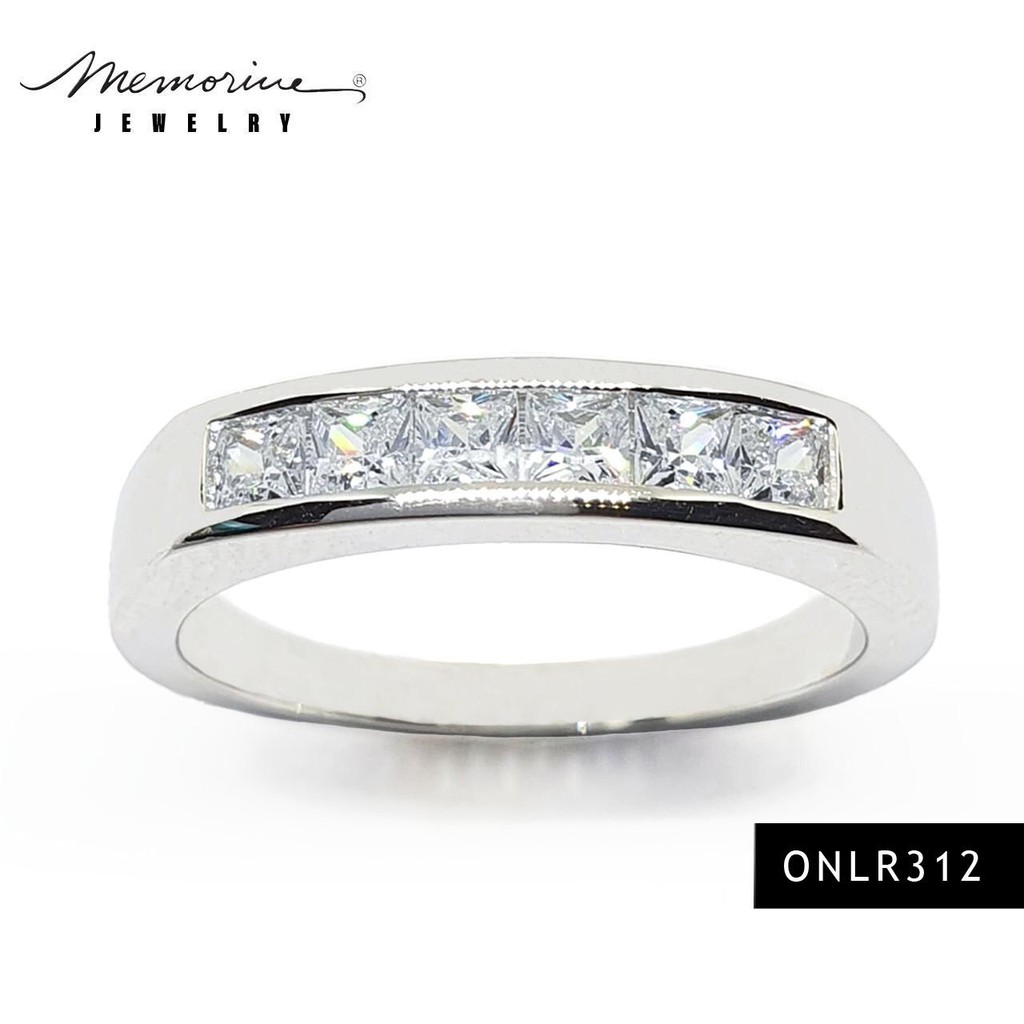 Memorine Jewelry แหวนเงินแท้ 925 ฝังเพชรสวิส(CZ) : ONLR312