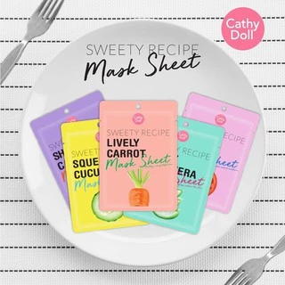 แผ่นมาส์กหน้า เคที่ดอลล์ Cathy Doll Sweety Recipe Mask Sheet 25g.