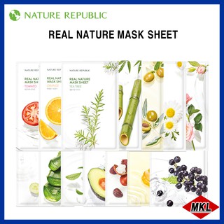 Nature REPUBLIC แผ่นมาสก์หน้า ธรรมชาติ 14 แบบ (สุ่ม)