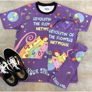 ชุดเซท เสื้อ &amp; กางเกง ลายRevolution of the flowers network