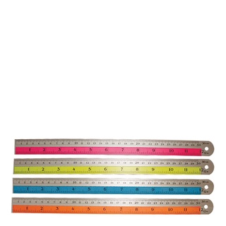 ไม้บรรทัดอลูมิเนียม สะท้อนแสง 12 นิ้ว แพ็ค 4 อัน101360Aluminium Ruler 12 Inch 4 Pcs/Pack