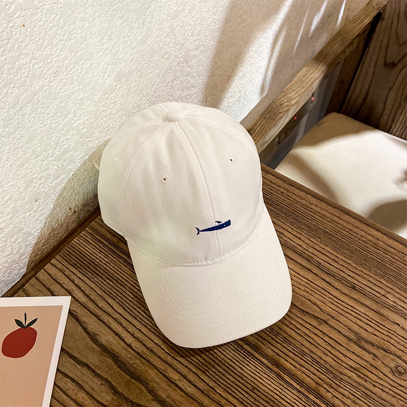 หมวกสีดําปักหมวกแหลม ins Niche Street Wear หญิงเวอร์ชั่นเกาหลีฤดูร้อนบางสไตล์ Breathable Soft Top เบสบอลหมวกชาย