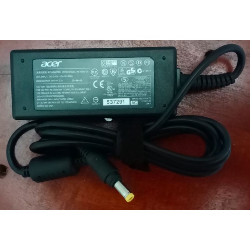 ACER ADAPTER 19V/2.1A 4.8X1.7 สําหรับ ACER Z476, AXIO PICO PJM CJM CJW ZYEX