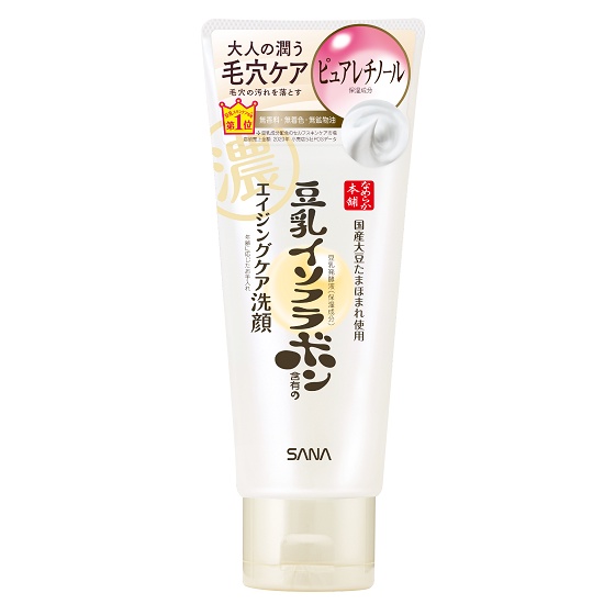 SANA NAMERAKAHONPO WRINKLE CLEANSING WASH N 150 G / โฟมทำความสะอาดผิวหน้าและเครื่องสำอาง ลดเลือนริ้วรอย