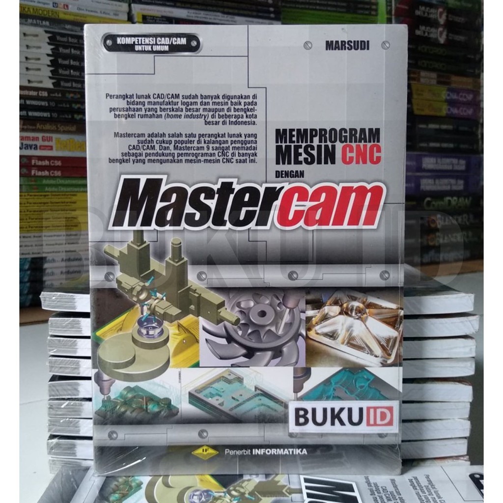 หนังสือการเขียนโปรแกรมเครื่อง Cnc MESIN พร้อม Mastercam