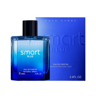 น้ำหอมแท้ผู้ชาย พร้อมส่ง SMART BLUE ขนาด 100 ML กลิ่นหอมธรรมชาติ มีให้เลือก 2 กลิ่น