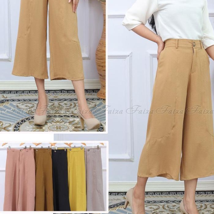 COOL AIRFLOW CRINCLE CULOT PANTS 7/8