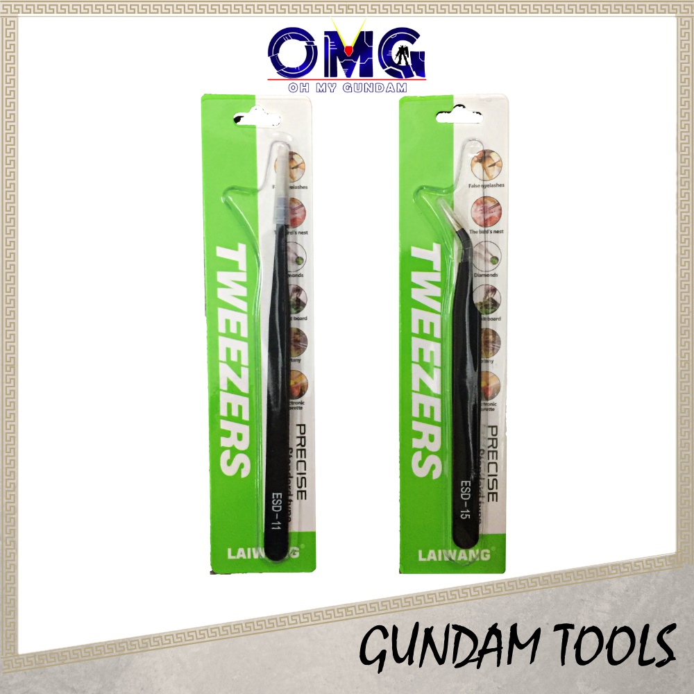 เครื่องมือ Lai Wang Tweezer ตรง ESD-11 Curve Tweezer ESD-15 Laiwang Straight Tweezer Curve Tweezer G